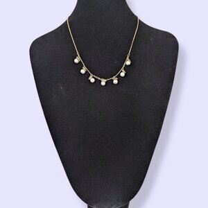 Vintage Dainty Pearl & Shell Necklace